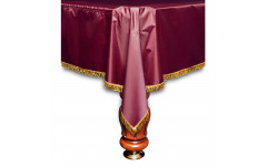 Покрывало Элегант 8фт влагостойкое бордовое/жёлтая бахрома Покрывало Элегант 8фт влагостойкое бордовое/жёлтая бахрома